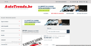 موقع autotrends.be لبيع وشراء السيارات المستعملة في بلجيكا