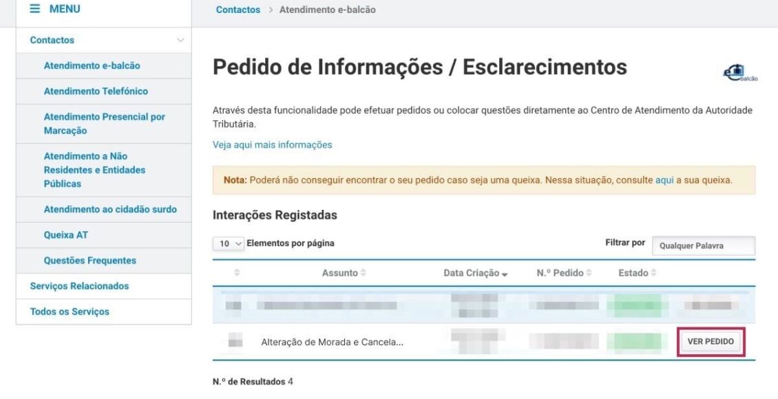 رقم التعريف الضريبي في البرتغال