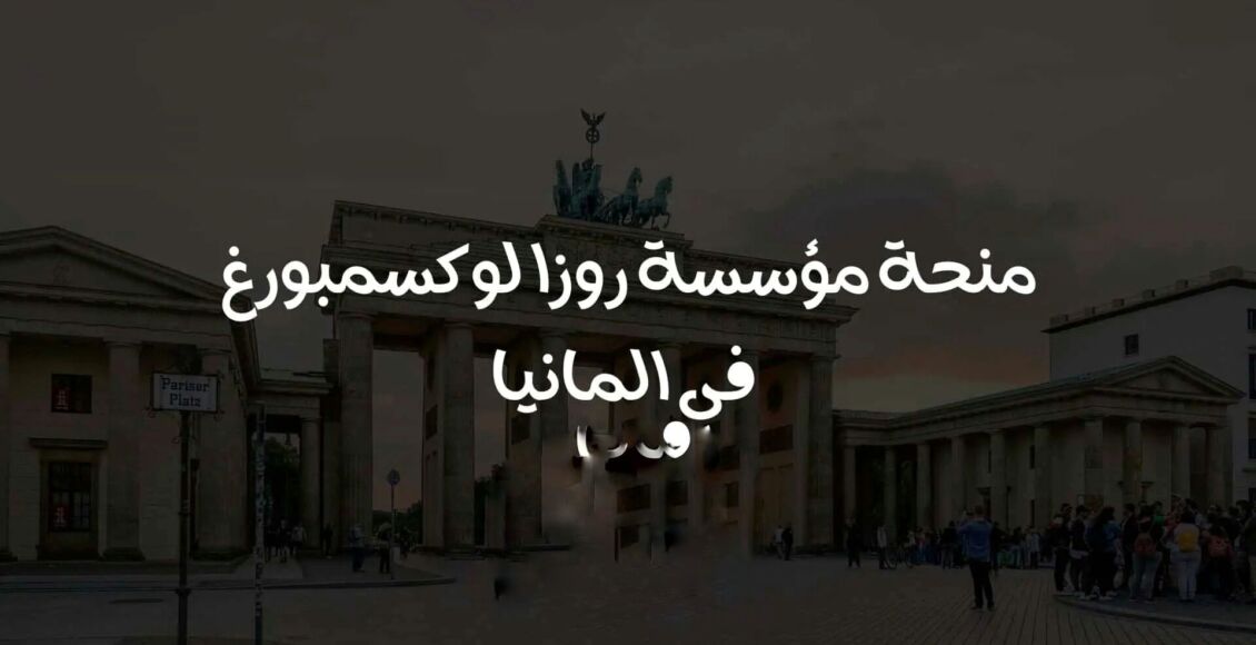 منحة مؤسسة روزا لوكسمبورغ في ألمانيا الممولة بالكامل 2023