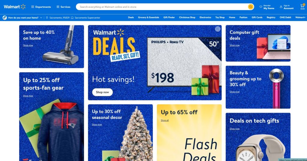 واجهة متجر  Walmart  في جورجيا