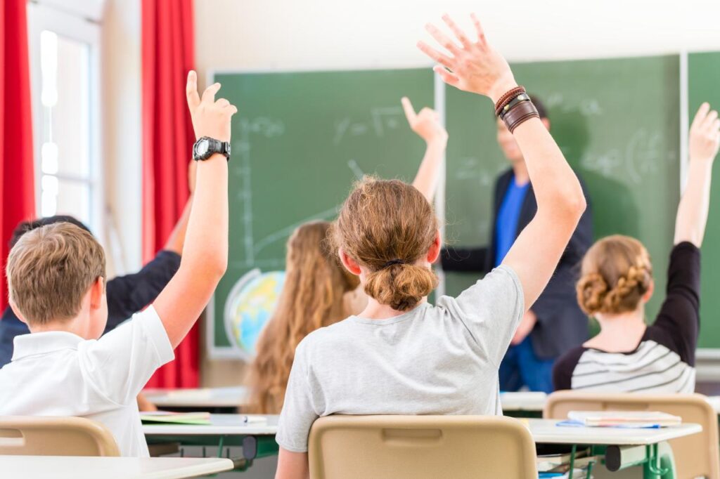 إحدى الصفوف الدراسية في المدارس الخاصة في ألمانيا